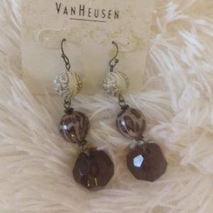 Van Heusen Animal Print Drop Earrings